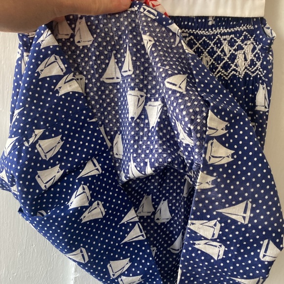 Healthtex vintage Blue and White Sailboat Kids Dress - Picture 9 of 11